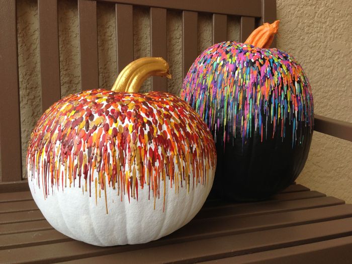 Pumpkin head outdoor decor