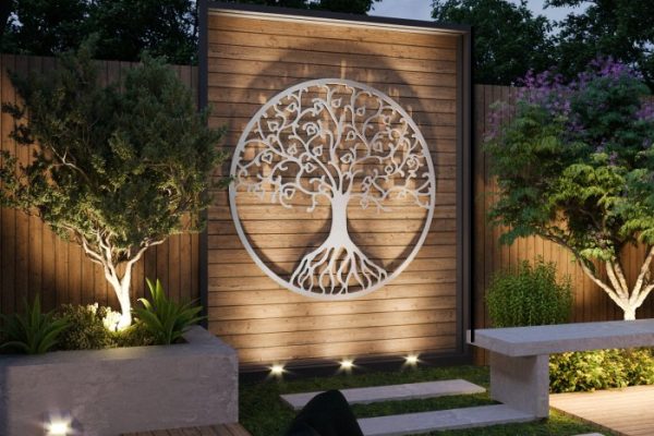 Outdoor decor metal wall art