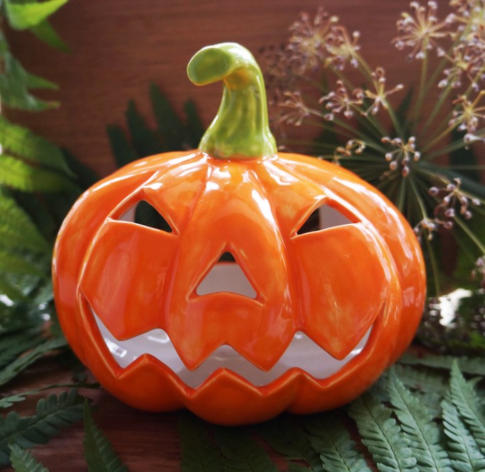 Pumpkin head outdoor decor