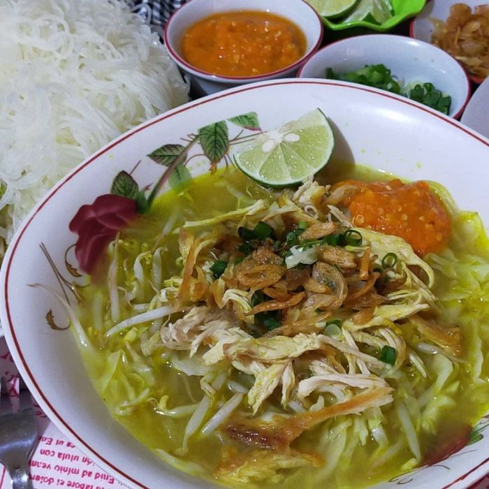 Resep soto ayam kuning tanpa santan