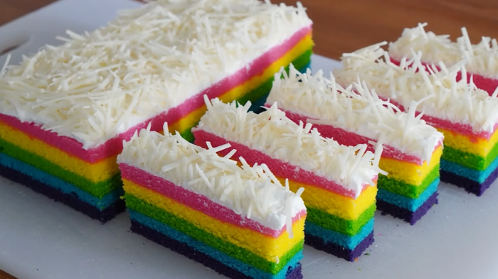 Resep kue ongol ongol warna warni