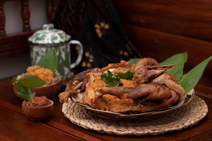 Resep ayam goreng kalasan kremes