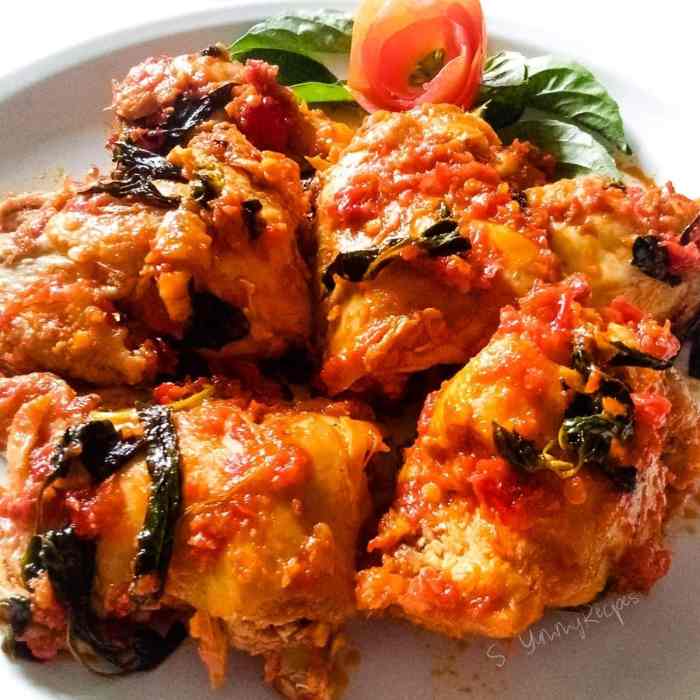 Resep ayam rica rica kemangi bumbu kuning