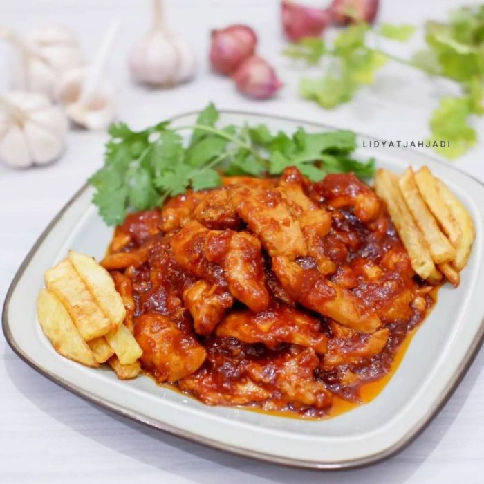 Resep bistik ayam banjar