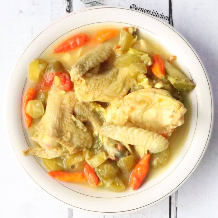 Resep garang asem ayam rumahan