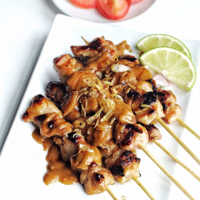 Resep sate ayam bumbu kecap