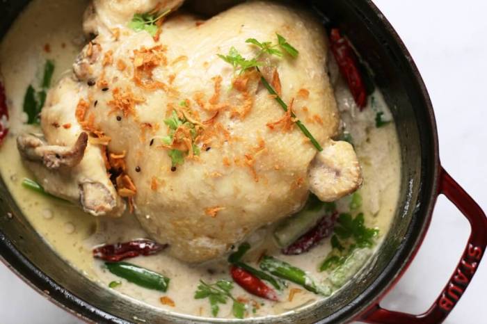 Resep opor ayam putih