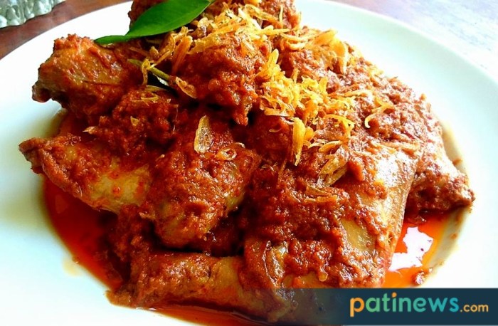 Resep rendang ayam padang