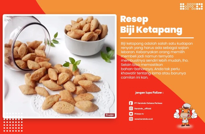 Resep kue biji ketapang