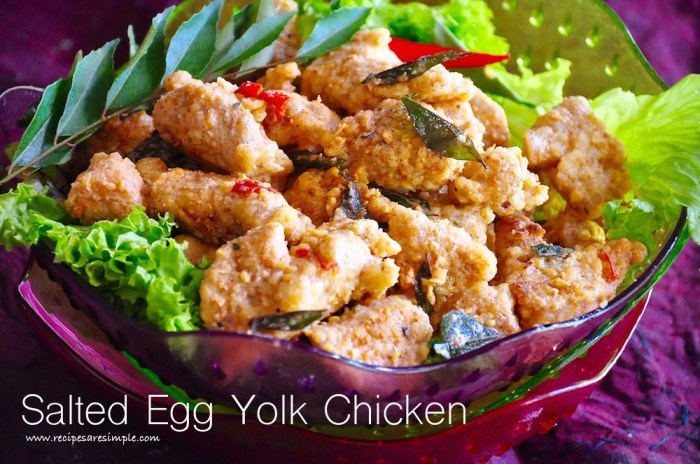 Resep ayam telur asin