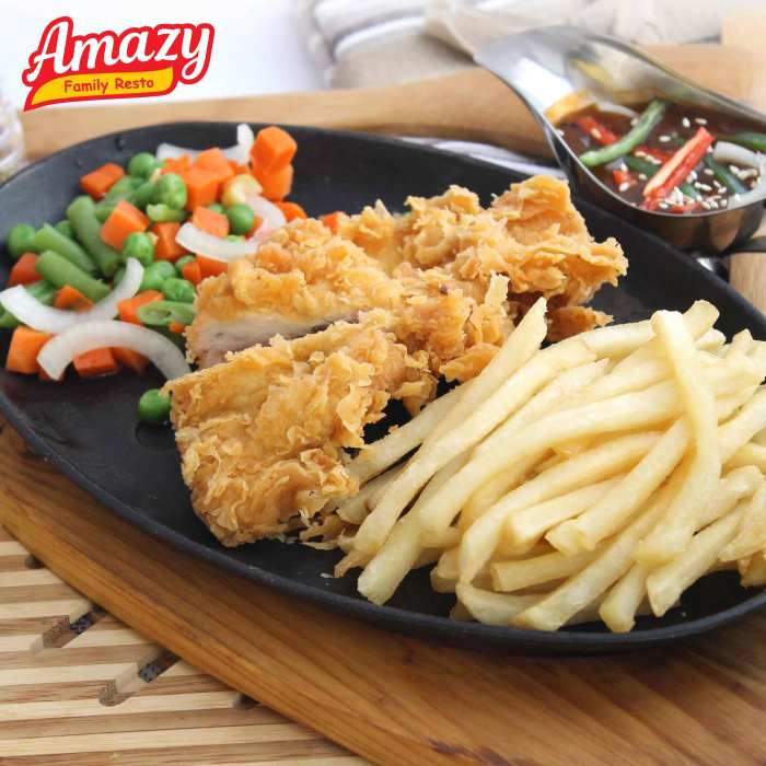 Resep steak ayam crispy saus barbeque