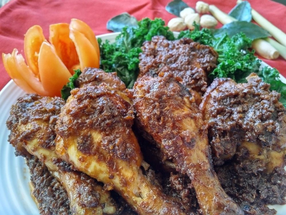 Rujak bakar ayam bumbu