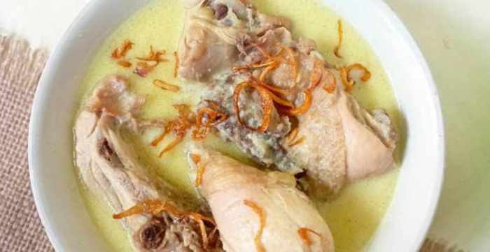 Resep opor ayam sederhana rumahan