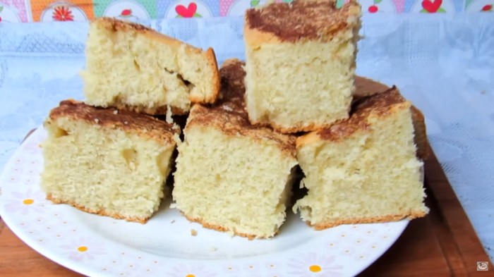 Flour cake make