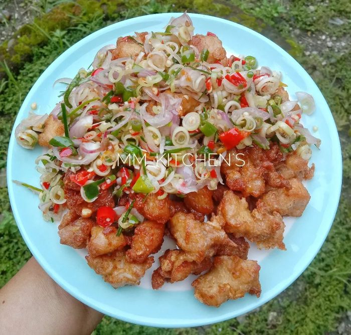 Resep ayam suwir sambal matah