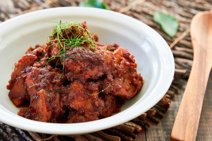 Resep rendang ayam bumbu pasar