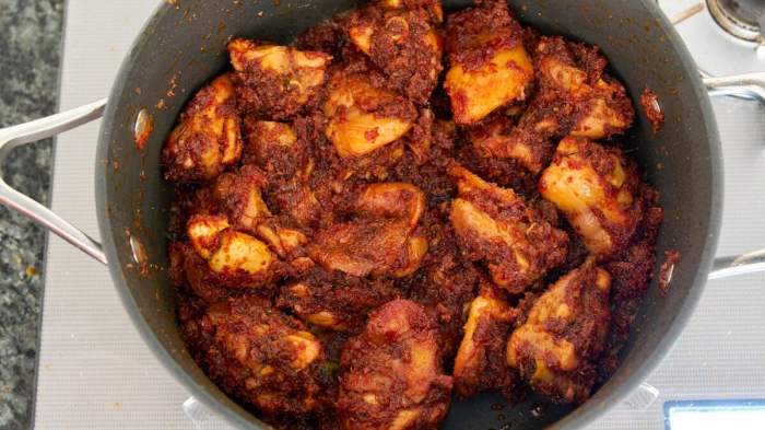 Resep rendang ayam kering