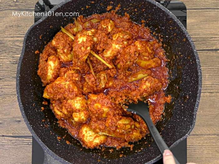 Resep ayam bumbu rendang