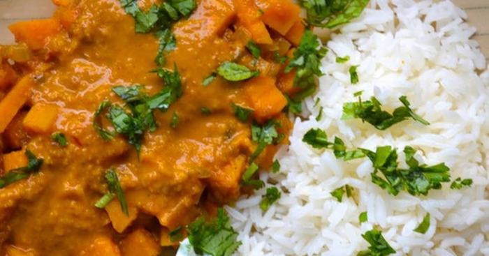 Milk coconut curry without chicken recipe