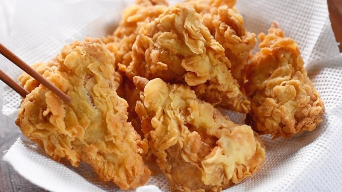 Resep ayam goreng telur kremes