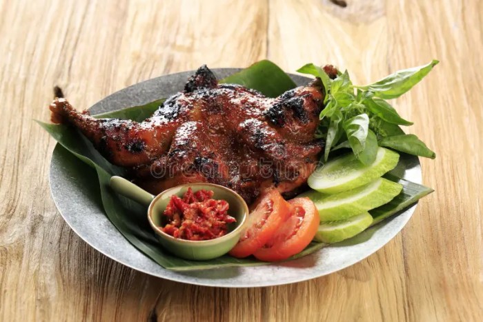 Ayam bakar sundanese grilled salad chicken