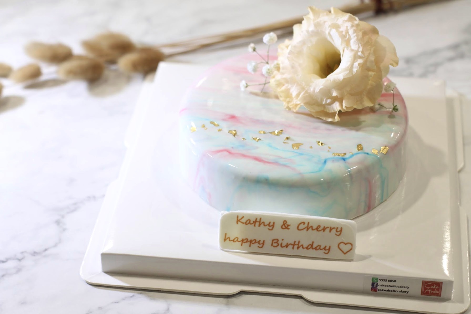 Resep kue marble blue band