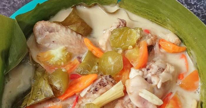 Resep garang asem ayam tanpa belimbing wuluh