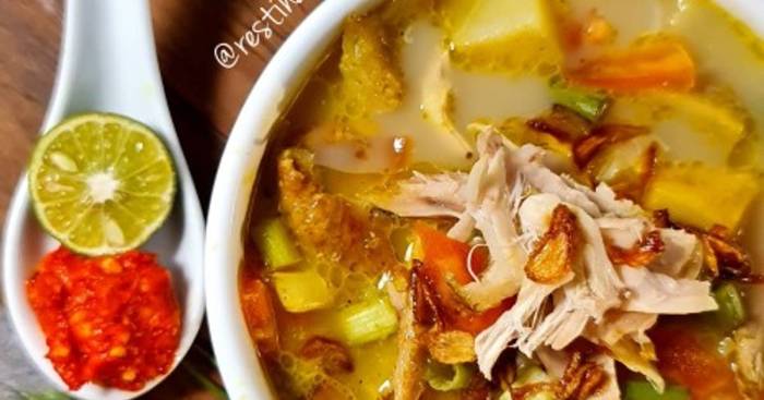 Resep soto ayam betawi bening