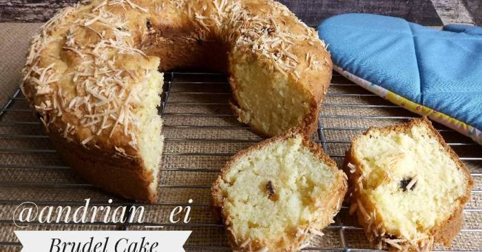 Resep kue brudel lembut