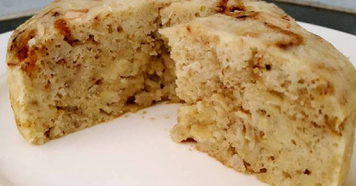 Banana cake steamed recipe