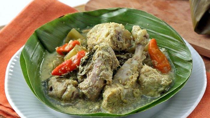 Resep garang asem ayam santan tanpa daun pisang