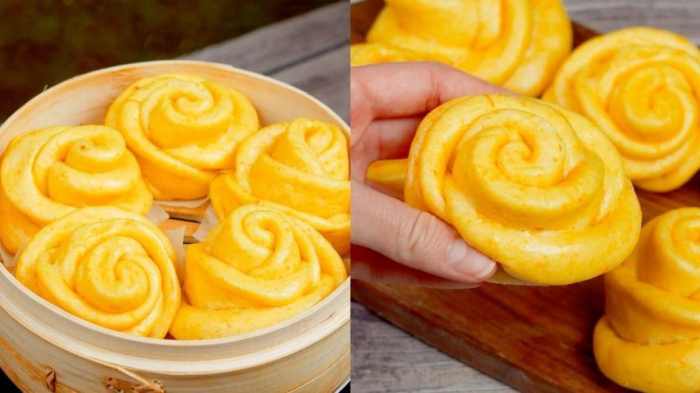 Resep kue bolu kukus mawar