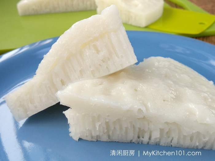 Steamed mykitchen101en cakes dessert sponge tang gao bai desserts