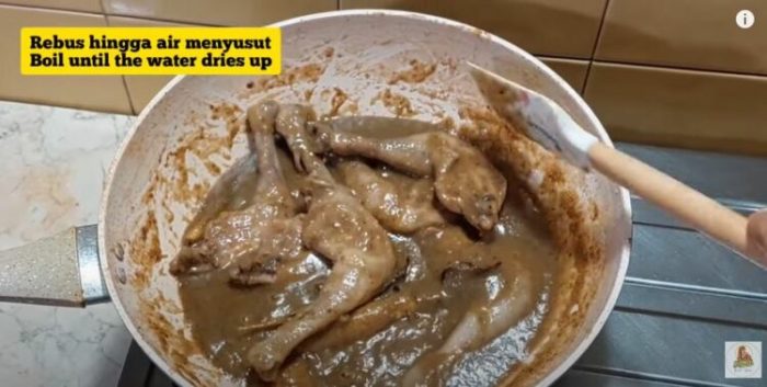 Resep ayam goreng kalasan bumbu lengkuas